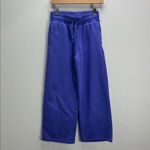 GAP Kids Wide Leg Sweatpants Girls Size 8 Purple Baggy